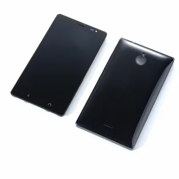 Oriģināls Nokia X2 Dual SIM RM-1013 X2DS LCD Displejs, Touch Screen Digitizer(lcd+touch screen+rāmis+akumulatora vāciņu atpakaļ)