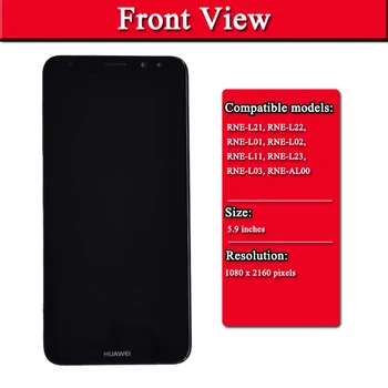 Oriģināls Par Huawei Mate 10 Lite LCD Displejs Ar Touch Screen Digitizer Montāža Ar kadru Nomaiņa Huawei Mate 10 lite lcd