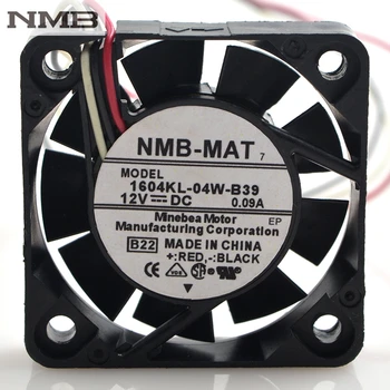 Oriģināls Par NMB 1604KL-04W-B39 4cm 4010 12V 0.09 diska dzesēšanas ventilators