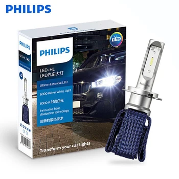 Oriģināls Philips Ultinon Būtiski H7 LED Auto Lukturu 6000K Spilgti Balta Gaisma 11972UE Auto LED Spuldzes Inovatīvo Siltuma