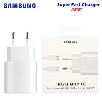 Oriģināls Samsung Note10 super fast charger EP-TA800 25w ES tipa C līdz CTravel Usb PD PSS Ātrās Uzlādes Adapteris, ņemiet vērā, 10 plus s20
