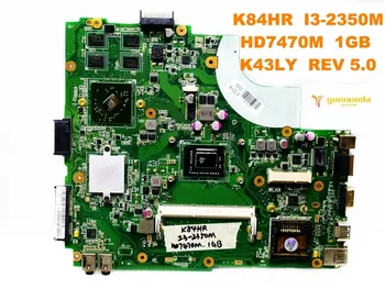 Oriģināls par ASUS K84HR klēpjdators mātesplatē K84HR I3-2350M HD7470M 1GB K43LY REV 5.0 pārbaudītas labas bezmaksas piegāde