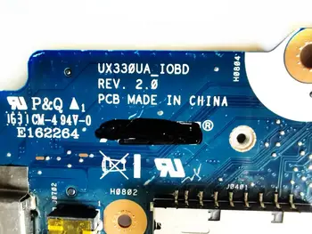 Oriģināls par ASUS UX330UA Notebook PC kuģa power board power Pro audio USB valdes UX330UA IOBD REV 2.0 pārbaudītas labas bezmaksas shipp