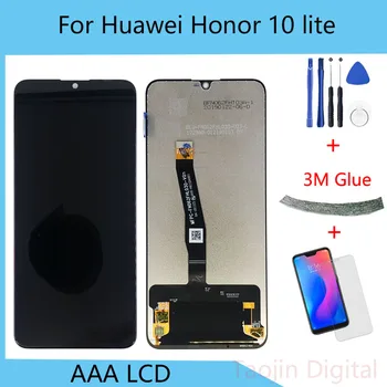 Oriģināls par Huawei Honor 10 Lite LCD Displejs Digitizer Montāža Touch Screen LCD Displejs TouchScreen Godu 10Lite Remonts Daļa