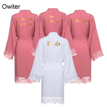 Owiter Sievietēm, Viskozes, Kokvilnas Mežģīnes Drēbes Līgava Drēbes Līgavas Tērpu Kleita Sleepwear Līgavas Kāzu Tērpu