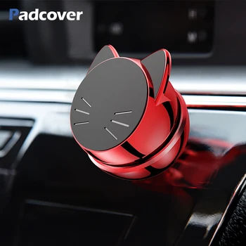 PADCOVER Laimīgs Kaķis, Auto Telefona Turētājs 360 Grādu GPS Magnētisko Mobilā Tālruņa Turētājs IPhone Samsung MI Magnēts Mount Turētāja Statīvs