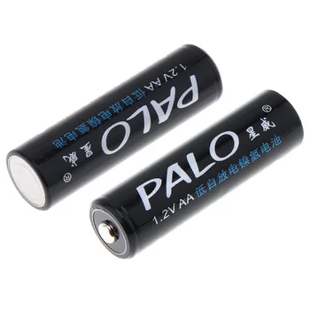 PALO Smart USB Akumulatora Lādētājs Ni-MH, Ni-CD AA AAA Uzlādējamās Baterijas Ar 2gab AA+2gab AAA Uzlādējamās Baterijas