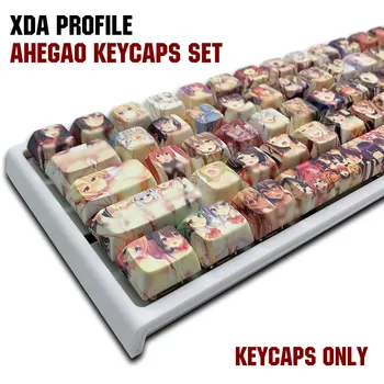 PBT 108 atslēgas Ahegao keycaps Japāņu Anime XDA Dāvanu kaste womier K66\ducky viens 2 sf Attiecas uz Ķiršu Slēdzi, Mehānisku Tastatūru