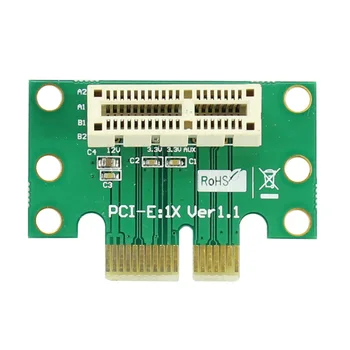 PCI-E, PCI Express X1 Adapteris Stāvvadu Karte PCI E PCIE X1, lai X1 Slots Pārvērst Karti 90 Grādu Par 1U/2u gadījumā atbalsta leņķis, Serveru Šasijas