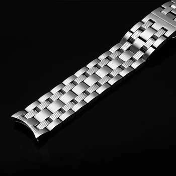 PEIYI watchband 19mm nomaiņa metāla sudraba aproce no nerūsējoša tērauda siksniņa vīriešu un sieviešu pulksteņu ķēdes, Tissot T065