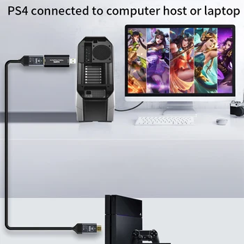 PERESAL uztveršanas valdes hdmi video uztveršanas kārba PS4/Switch spēļu konsoles datoru/klēpjdatoru Ieraksts Live streaming