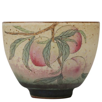PINNY 90ML Roku Apgleznoti Augļu Tējas Tase Ķīniešu Kung Fu Porcelāna Teacups Pigmentēta Videi Draudzīgu Drinkware