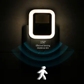 PIR Magnētisko Infrasarkano Kustības Sensoru, LED Nakts apgaismojums Tālvadības Kontroles Nakts Lampas Regulējamu Spilgtumu Sienas Lampas Mājas Guļamistaba