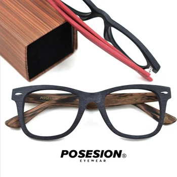 POSESION Brilles Rāmis Brilles, Vīriešu, Sieviešu, Recepšu Retro Acetāts Datora Optiskā Tuvredzība Brilles Briļļu ietvaru Oculos de