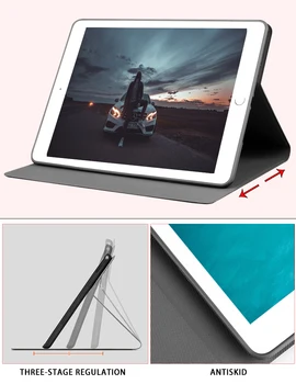 PU Leather Flip Case For Apple iPad 2/3/4 Shell Auto Miega Nomodā Smart Cover for iPad2 ipad3 ipad4 9.7 collu silīcija Coque Fundas