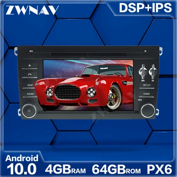PX6 4+64GB Android 10.0 Auto Multimedia Player Porsche Cayenne 2003. - 2010. gadam auto GPS Radio navi stereo IPS skārienjutīgais ekrāns, galvas vienības