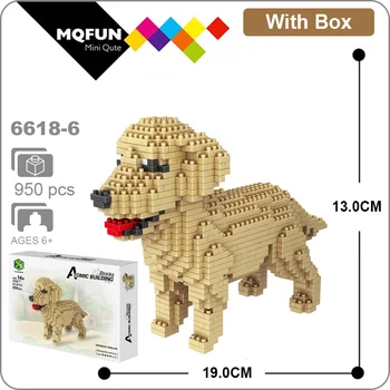 PZX Jauki Dzīvnieki suns mikro dimanta bloku gudrs kucēns corgi husky Schnauzer Dachshund Collie Pūdelis ķieģeļi modelis rotaļlietas