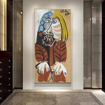 Pablo Picaso Slaveno Mākslas Gleznu Druka Uz Kanvas Mākslas Plakāti Un Izdrukas Anotācija Klasiskā Sieviete, Wall Art Pictures Mājas Dekoru
