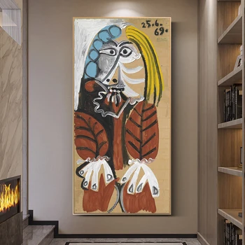 Pablo Picaso Slaveno Mākslas Gleznu Druka Uz Kanvas Mākslas Plakāti Un Izdrukas Anotācija Klasiskā Sieviete, Wall Art Pictures Mājas Dekoru