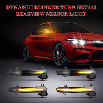 Pagrieziena Signāla Gaismu LED Sānu Ārējie Atpakaļskata Spoguļi Blinker Repeater Dinamisko Rādītāju BMW F20 F21 F22 F30 E84 1 2 3 4 Series