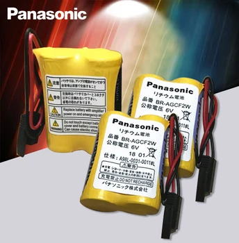 Panasonic 20pcs/daudz BR-AGCF2W 6V Litija 2200mAh PLC akumulatora A98L-0031-0011 A06B-6093-K00 baterijas ar melnās sveces savienotāji