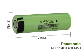 Panasonic NCR21700T 4800mah Jaudas akumulators 3,7 V 21700 Litija baterijas, Elektrisko urbi Rotaļlietas Elektroniskās cigaretes