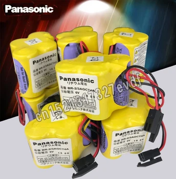 Panasonic Oriģinālo 10pcs/daudz BR-2/3AGCT4A 6v akumulatora PLC BR-2/3AGCT4A litija-jonu baterijas Melnās jostas āķis ar kontaktdakšu