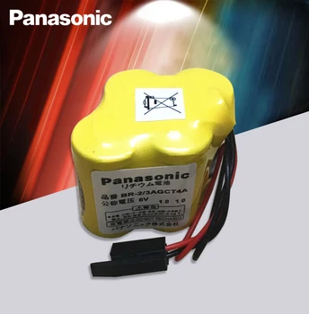 Panasonic Oriģinālo 2gab/daudz BR-2/3AGCT4A 6v akumulatora PLC BR-2/3AGCT4A litija-jonu baterijas Melnās jostas āķis ar kontaktdakšu
