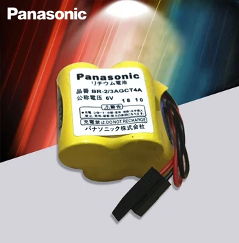 Panasonic Oriģinālo 2gab/daudz BR-2/3AGCT4A 6v akumulatora PLC BR-2/3AGCT4A litija-jonu baterijas Melnās jostas āķis ar kontaktdakšu