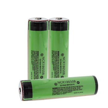 Panasonic Oriģināls Aizsargāta 18650 NCR18650B Uzlādējams Li-ion akumulators 3.7 V, Ar PCB 3400mAh Lukturīšu baterijas izmantošana