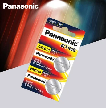 Panasonic augstākās Kvalitātes Litija Baterija, 100GAB/DAUDZ 3 V cr2016 Pogu Akumulatora Skatīties Monētas Baterijas cr 2016 DL2016 ECR2016