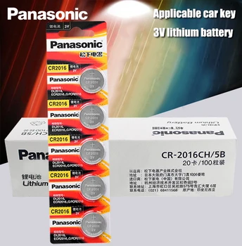 Panasonic augstākās Kvalitātes Litija Baterija, 100GAB/DAUDZ 3 V cr2016 Pogu Akumulatora Skatīties Monētas Baterijas cr 2016 DL2016 ECR2016