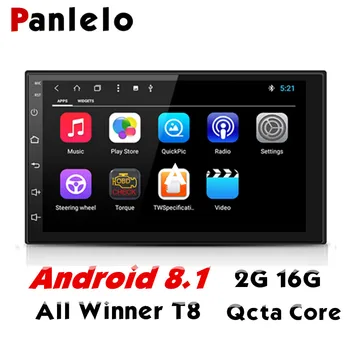 Panlelo S4 8 Kodoliem 2G+16.G 2 Din Android Automašīnas Radio, Double Din Android 8 7
