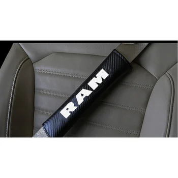 Par Dodge Ram Pu Materiāla Oglekļa Šķiedras Tekstūru Modes Automašīnas drošības Jostas Segtu Automašīnas drošības Jostas Plecu Polsteri, Auto Piederumi 2gab