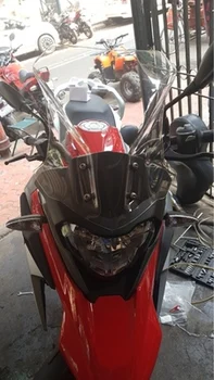 Par Ducati Monster 696 795 796 1100 S EVO 2008 2009 2010 2011 2012 2013 Motocikla Priekšējā Vējstikla Ekrāns Melns Skaidrs