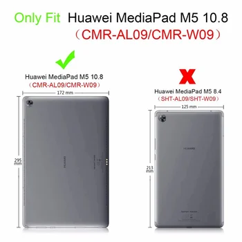 Par Huawei Mediapad M5 10 10.8 pro gadījumā CMR-AL09/CMR-W09 Hibrīda Bruņas Aizsargu Huawei Mediapad M5 10.8 gadījumā +Filmpen