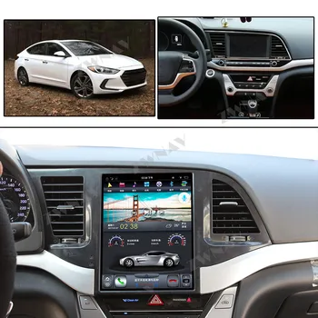 Par Hyundai ELANTRA 2016+ Android PX6 4GB Auto GPS Navigācija, Stereo Headunit Multivides Atskaņotāju Auto Radio, magnetofons DSP
