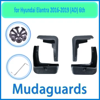 Par Hyundai Elantra Avante REKLĀMU 2016-2019 2017 2018 Auto Spārnu Mudguard Dubļu Sargi Splash Guard Atloks Auto Piederumi