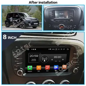 Par Kia SOUL 2016 2017 Auto Radio Multimediju Atskaņotājs, Stereo Android 10 DSP 8 collu IPS Ekrāns Audio GPS Navigācija BT galvas vienības