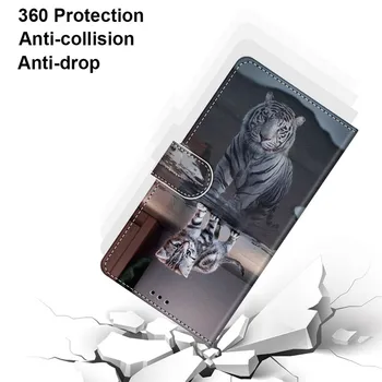 Par LG K50 Gadījumā Āda Flip Gadījumā uz Coque LG K50S Segtu LG K 50 K50 S LM-X520 LM-X540 Fundas Seifs Gadījumos Kartes Turētāju Etui