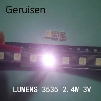 Par LM LED Apgaismojums Flip-Chip LED 2.4 W 3 V 3535 Cool balta 153LM SAMSUNG LED LCD Backlight TV Pieteikumu, 2000