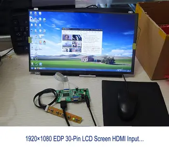 Par LTN133AT17-101/102/104 LED HDMI DIY LCD KOMPLEKTS VGA kontrolieris valdes vadītāja EDP LG ekrāna displeja monitors 1366X768 13.3