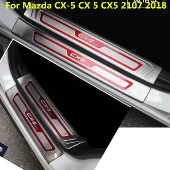 Par Mazda CX-5 CX5 2017 2018 2019 2020 Nerūsējošā Tērauda Durvis, Palodzes Automašīnas durvis pedāli apdare aizsardzības pārvalde auto Auto Stils