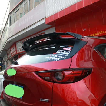 Par Mazda Cx-5 Jumta Spoilers 2013--2019. Gads Aizmugures Jumta Ārējie Sporta Hečbeks Ķermeņa Komplekta Piederumi Spīdīgs Nekustamā Oglekļa Šķiedras