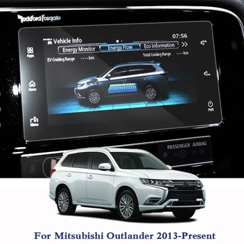Par Mitsubishi Outlander 2013-Pašreizējā GPS Navigācijas Ekrāna Stikla aizsargplēvi Paneļa Displeju Aizsardzības Plēves