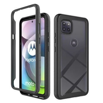 Par Motorola Moto G 5G Plus Crystal Lietā 360 Pilnu Ķermeņa Aizsardzību Bamperis Aizmugurējais Panelis Capa par Motorola G 5G Gadījumā, Triecienizturīgs Vāks