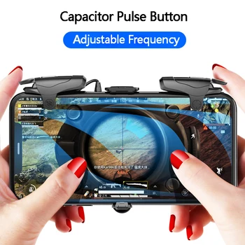 Par PUBG Mobilo Gamepad Sakausējuma Kursorsviru Viedtālrunis Spēļu Kontrolieri, Iphone, Android Šāvēja Sprūda Pogu Vadības Roktura
