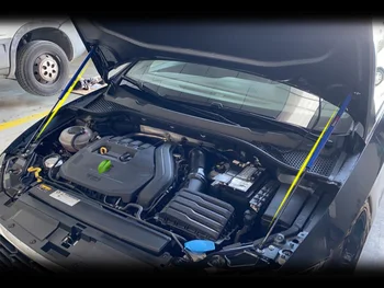 Par SEAT Leon MK3 2012-2019 Priekšējā Motora Pārsega Mainīt Oglekļa Šķiedras Gāzes Statnes Lifts Atbalstu Triecienu Slāpētājs Piederumi Absorbētājs