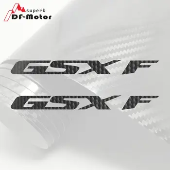 Par SUZUKI GSX F Motociklu Uzlīmes Decal Oglekļa Auto Uzlīmes, Riteņu Aptecētājs Ķivere 5D Oglekļa Šķiedras MOTO Uzlīme