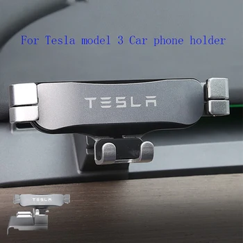 Par Tesla Model 3 2016-2019 Auto Paneļa Tālruņa Turētājs Īpašu Auto Mobilā Telefona Turētājs Stils Mount Bracket GPS Displeja Turētājs